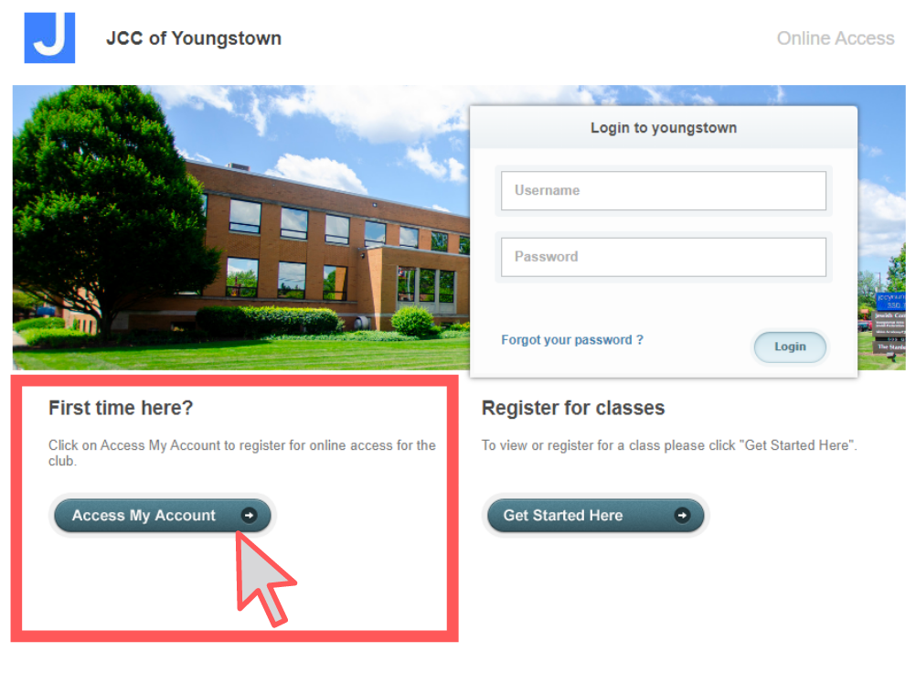 JCC of Youngstown - Club Automation Member Portal Access Guide